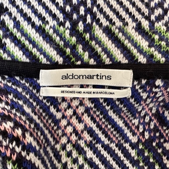 Aldo Martins Multi-Coloured Wool 'Shanley' Sweater Coat in - Picture 6 of 14